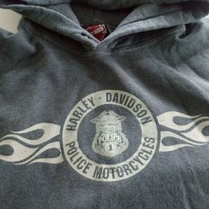 Harley Davidson police motorcycle hoodie